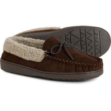 Minnetonka Code Trapper Moccasins - Leather (For Men) in Chocolate