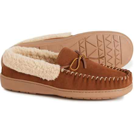 Minnetonka Code Trapper Moccasins - Leather (For Men) in Cinnamon