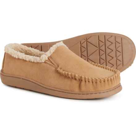 Minnetonka Evan Slippers - Suede, Slip-Ons (For Men) in Cinnamon