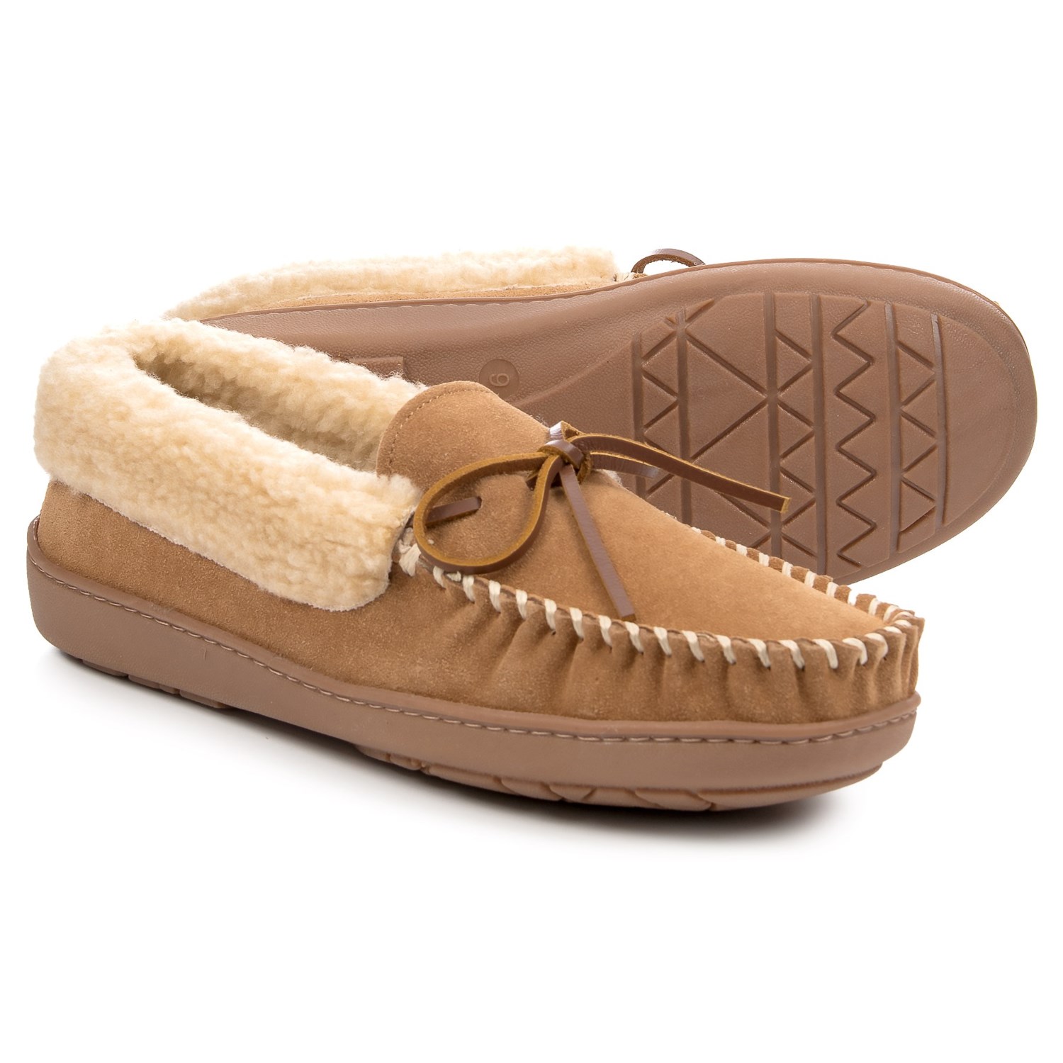 Minnetonka Moccasin Cade Trapper Slippers – Suede (For Men)