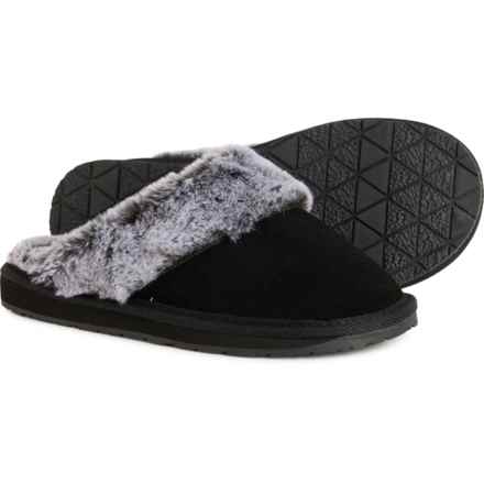 Minnetonka Selma Scuff II Slippers - Suede (For Women) in Black