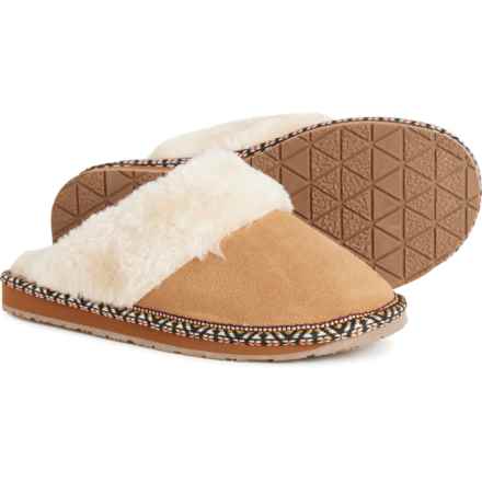 Minnetonka Selma Scuff Slippers - Suede (For Women) in Cinnamon