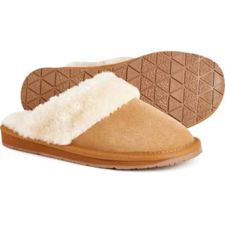 Minnetonka Selma Scuff Slippers - Suede (For Women) in Cinnamon