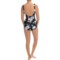 9760T_2 Miraclesuit Flower Fantasy Wrap One-Piece Swimsuit (For Women)