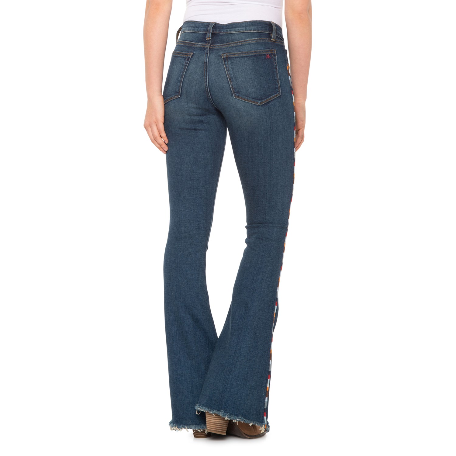 Miss Me Embroidered Flared Jeans (For Women) - Save 62%