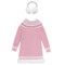 445MF_2 Miss Mona Mouse Snowflake Jacquard Sweater Dress - Long Sleeve (For Little Girls)