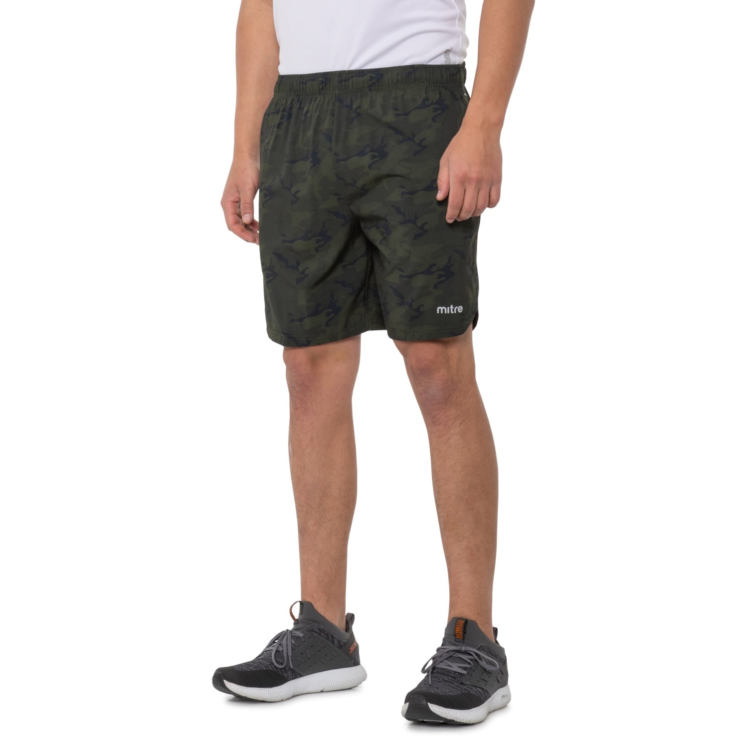 mitre Notched Leg Woven Shorts (For Men 