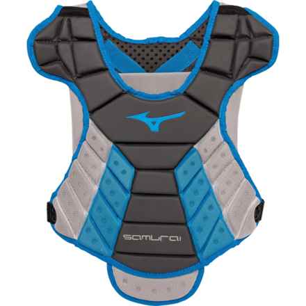 Mizuno Samurai Catcher’s Chest Protector - 13” (For Women) in Grey/Electric Blue