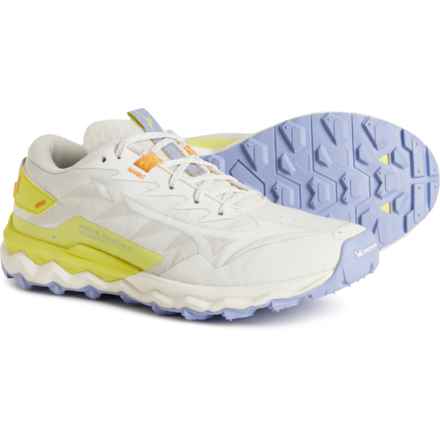 Mizuno Wave Daichi 7 Roxy Trail Running Shoes (For Women) in Snow White-Limeade