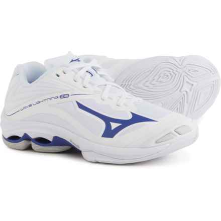 Mizuno Wave Lightning Z6 Volleyball Shoes (For Women) in White/Navy