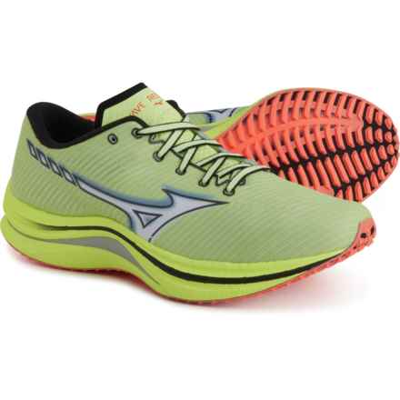 Mizuno Wave Rebellion Running Shoes (For Men) in Neo Lime
