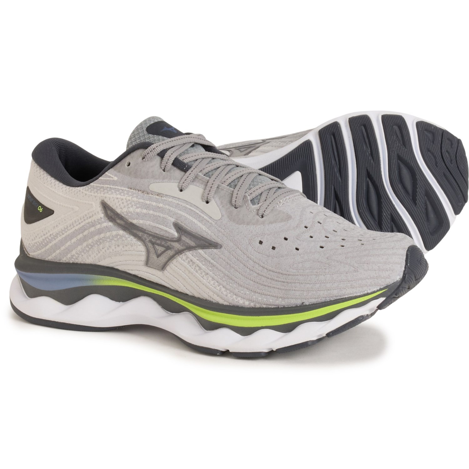 (取寄) ミズノ レディース ウェーブ スカイ 6 D ランニング シューズ Mizuno women Wave Sky 6 D Running Shoes (For Women)  Ultimate Grey Mizuno Wave Sky 6 D Running Shoes (For Women) - Save 43%