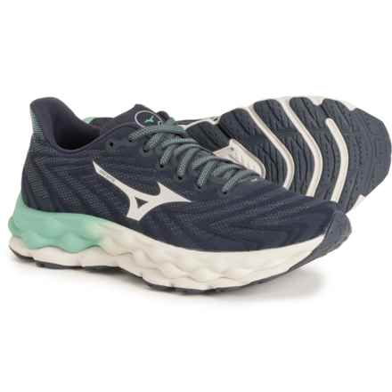 Mizuno Wave Sky 8 Running Shoes (For Women) in India Ink-Silver