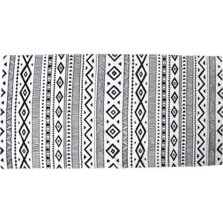 Moda Arizona Oversized Beach Towel - 32x64” in Black/White