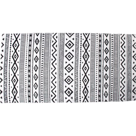 Moda Arizona Oversized Beach Towel - 32x64” in Black/White