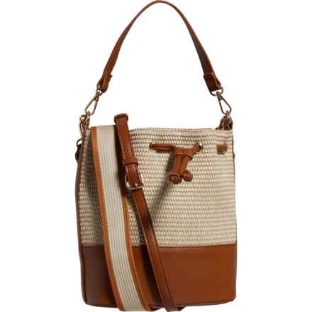 Moda Luxe Eleganto Straw Crossbody Bag (For Women) in Tan