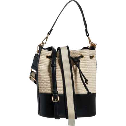 Moda Luxe Eleganto Straw Crossbody Bag in Black