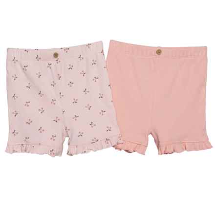 Modern Moments by Gerber Infant Girls Ribbed Shorts - 2-Pack in Cherry/Pink