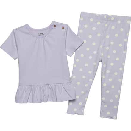 Modern Moments by Gerber Infant Girls Top and Leggings Set - Short Sleeve in Purple