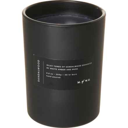 MofWG 9 oz. Neutral Black Candle in Sandalwood