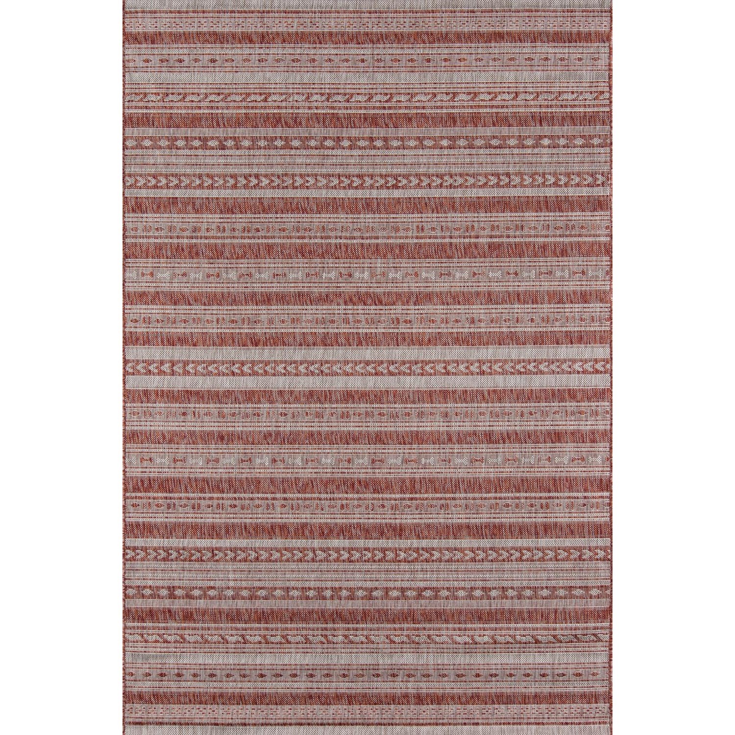 Momeni Made in Turkey Villa IndoorOutdoor Rug 5’3”x7’6”, Copper