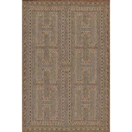 Momeni Moroccan Indoor-Outdoor Area Rug - 4’1”x6’, Natural in Natural