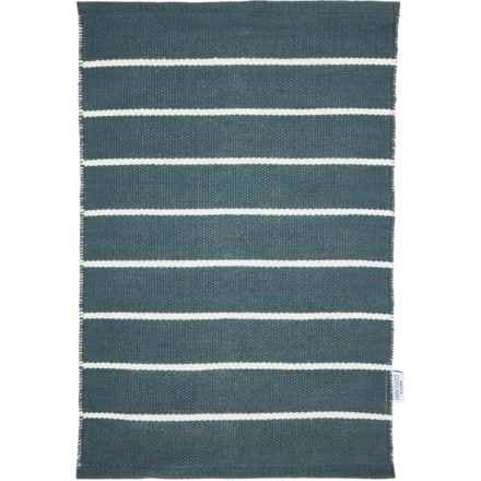 Momeni Striped Scatter Accent Rug - 2x3’, Slate in Slate