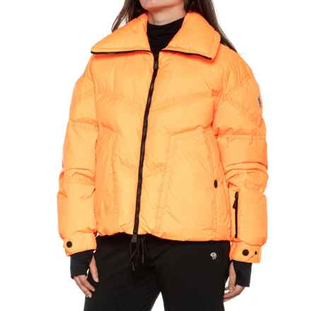 Moncler Grenoble Luxury Down Ski Jacket in Orange
