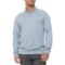 MONDETTA OUTDOOR PROJECT Melange Jersey Shirt - Zip Neck, Long Sleeve in Bluefin