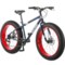 Mongoose Dolomite Fat Tire Mountain Bike - 26” (For Men) in Blue/Red