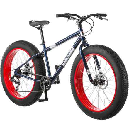 Mongoose Dolomite Fat Tire Mountain Bike - 26” (For Men) in Blue/Red