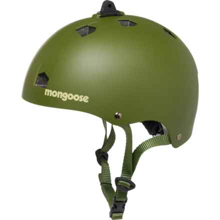 Mongoose Outtake Bike Helmet with Camera Mount (For Boys and Girls) in Green