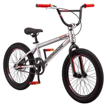 Mongoose PT20 Mountain Bike - 20” (For Boys) in Silver