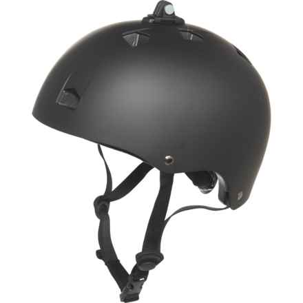 Mongoose Rewind Bike Helmet with Camera Mount (For Boys and Girls) in Black