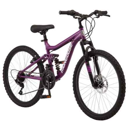 Mongoose Scepter Mountain Bike - 24” (For Boys and Girls) in Major Purple