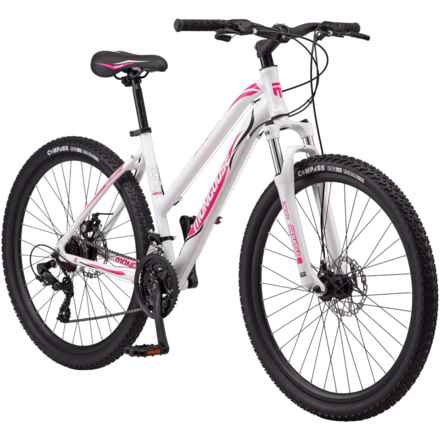 Mongoose Switchback Trail Mountain Bike - Medium, 27.5” (For Women) in White
