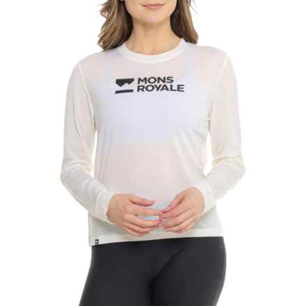 Mons Royale Icon Relaxed Shirt - Merino Wool, Long Sleeve in White