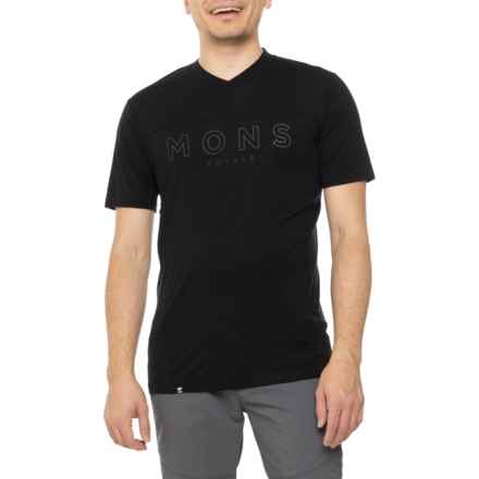 Mons Royale Redwood Enduro VT Cycling Shirt - Merino Wool, Short Sleeve in Black