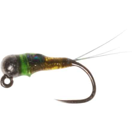 Montana Fly Company Barbless Jig Crack Back Bullet Nymph Fly - Dozen in Olive