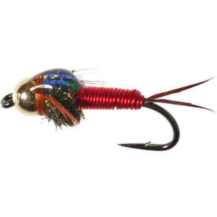 Montana Fly Company Bead Head Epoxy Back Copper Nymph Fly - Dozen in Red