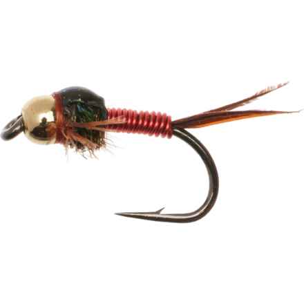 Montana Fly Company Bead Head Expoxy Back Copper Nymph Fly - Dozen in Red