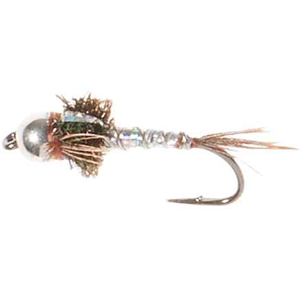 Montana Fly Company Bead Head Lightning Bug Nymph Fly - Dozen in Silver