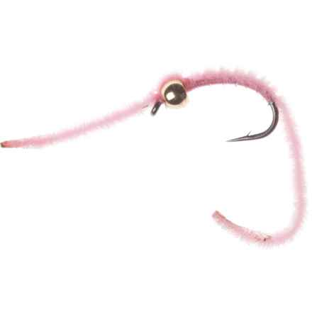 Montana Fly Company Bead Head San Juan Worm Fly - Dozen in Pink