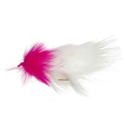 Montana Fly Company Flesh Fly Streamer Fly - Dozen in Hot Pink/White