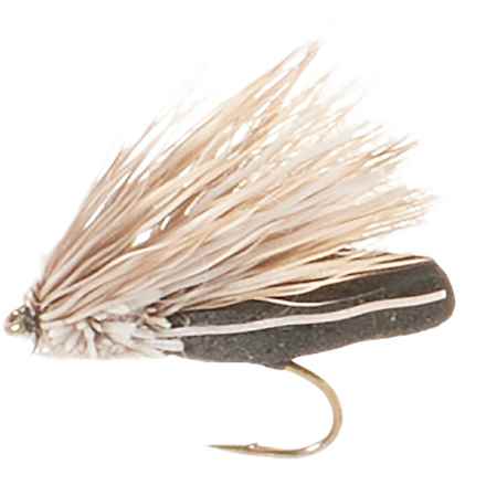 Montana Fly Company Furimsky’s Fluttering Foam Caddis Dry Fly - Dozen in Black
