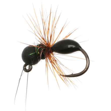Montana Fly Company Galloup’s Drowned Ant Dry Fly - Dozen in Black/Fire Red