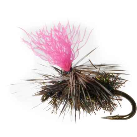 Montana Fly Company Hi-Vis Parachute Midge Dry Fly - Dozen in Pink/Black
