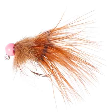 Montana Fly Company Ice-Off Jig Stillwater Fly - Dozen in Brown/Pink Bead