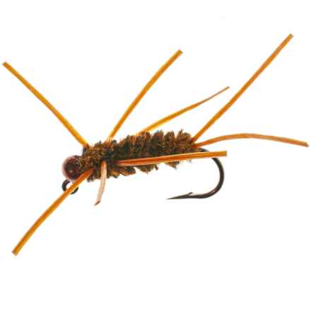 Montana Fly Company Jig Bead Head Rubber Leg Nymph Fly - Dozen in Coffee/Black