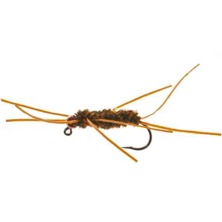 Montana Fly Company Jig Bead Head Rubber Leg Nymph Fly - Dozen in Coffee/Black